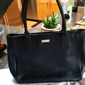 NWOT Kate Spade Black Leather Tote